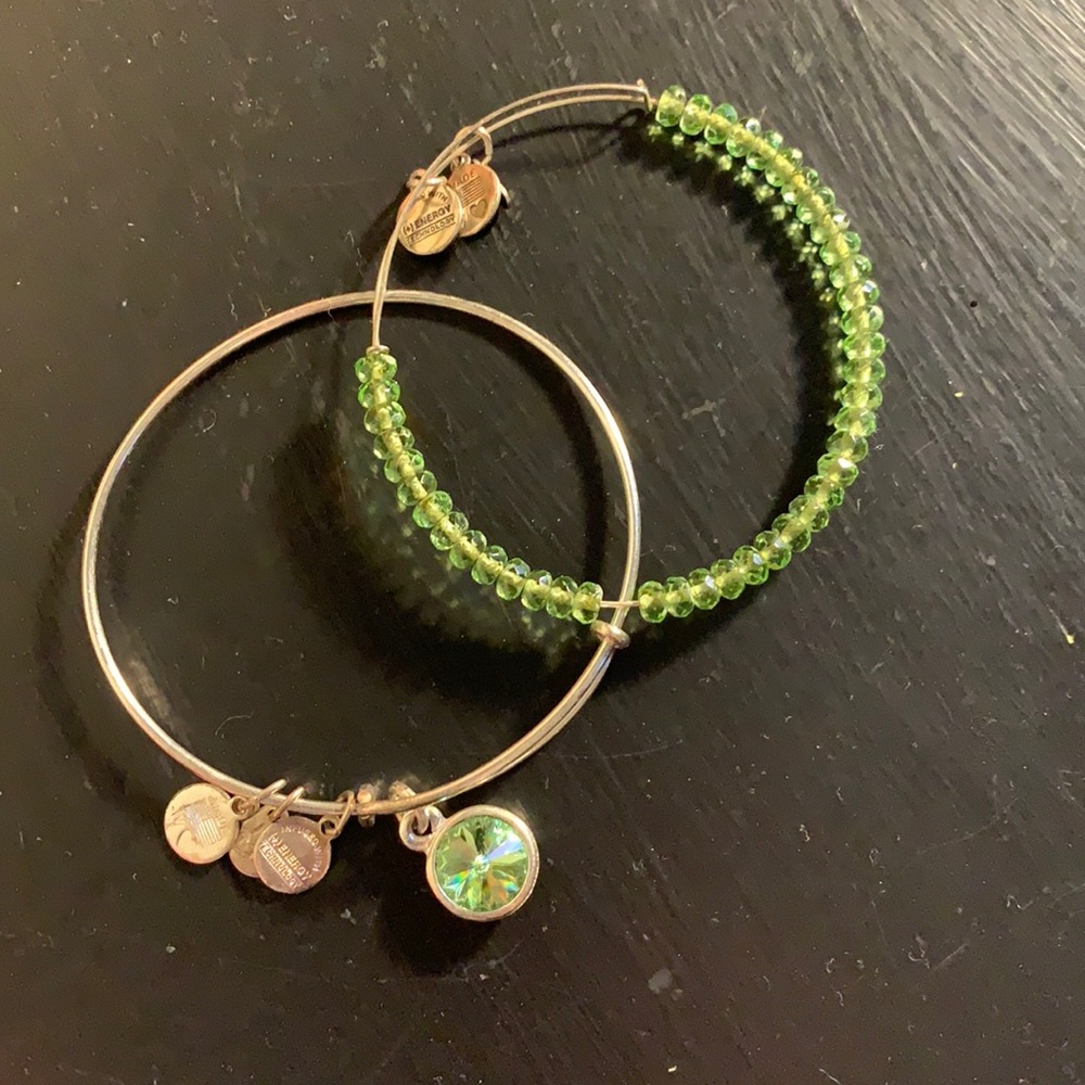 Alex and Ani August birthstone bracelets